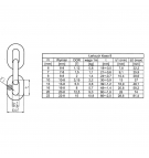 Chain for slings 10 mm class 8 WLL 3.15t